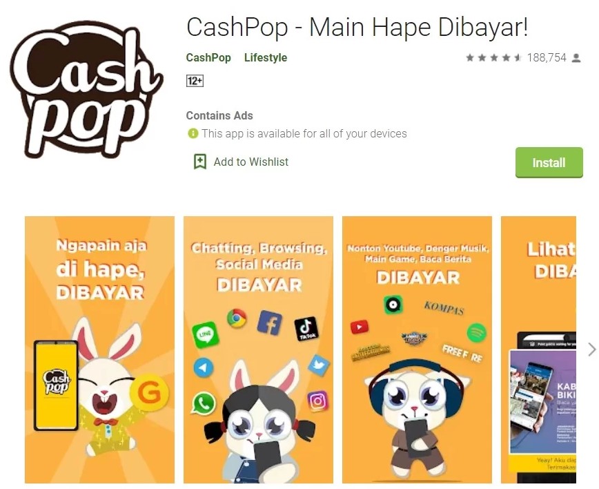 Cashpop - Aplikasi Penghasil Uang Resmi Ojk